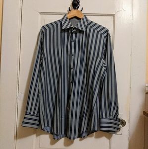 Navy, Silver Robert Graham XL EXC